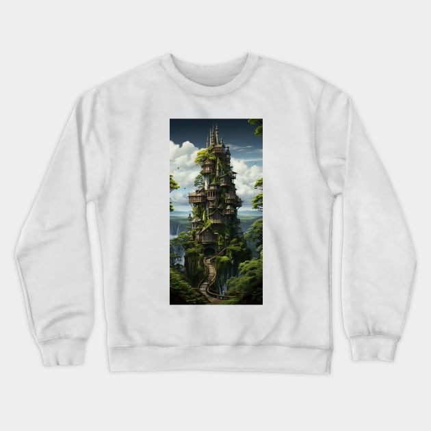 The Forest Tower Crewneck Sweatshirt by Imagier